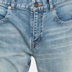 Pre Owned Saint Laurent Blue Denim Skinny Jeans L