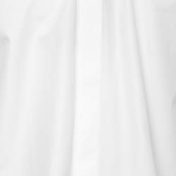 Pre Owned قميص سان لوران قطن أبيض أكمام طويلة أزرار أمامية مقاس متوسط