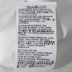 Pre Owned قميص سان لوران قطن أبيض أكمام طويلة أزرار أمامية مقاس متوسط