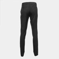 Saint Laurent Black Wool Tailored Pants L