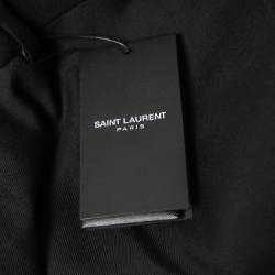 Saint Laurent Black Wool Tailored Pants L