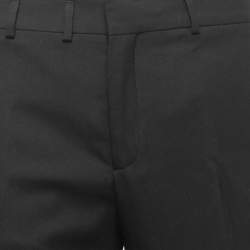 Saint Laurent Black Wool Tailored Pants L