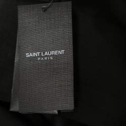 Saint Laurent Black Wool Tailored Pants L