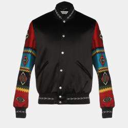 Saint Laurent Satin & Wool Sleeve Applique Detailed Jacket S (IT 46)