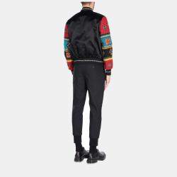 Saint Laurent Satin & Wool Sleeve Applique Detailed Jacket S (IT 46)