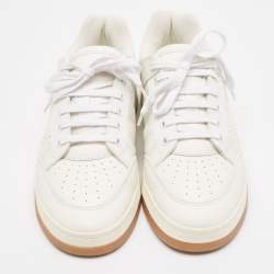 Saint Laurent White Leather SL/61 Lace Up Sneakers Size 40