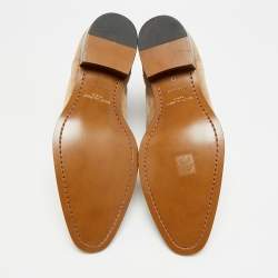 Pre Owned Saint Laurent Wyatt Size 43 Beige Suede Ankle Length Boots