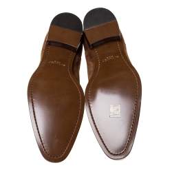 Saint Laurent Paris Brown Suede Wyatt Chelsea Ankle Boots Size 46