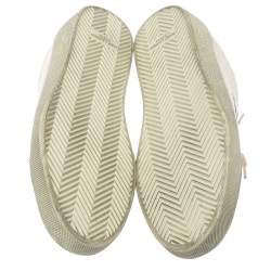 Saint Laurent Paris White Canvas Elba Light Sneakers Size 44