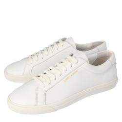 Saint Laurent White Leather Andy Low-Top Sneakers Size EU 40