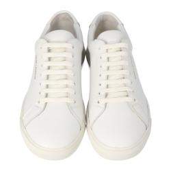 Saint Laurent White Leather Andy Low-Top Sneakers Size EU 40