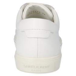 Saint Laurent White Leather Andy Low-Top Sneakers Size EU 40