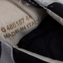 مملوكة مسبقًا Saint Laurent White/Black Suede Colorblock High top Sneakers Size 44