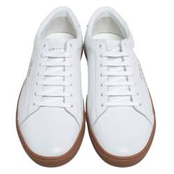 Saint Laurent White Leather Court Classic Sneakers Size 43