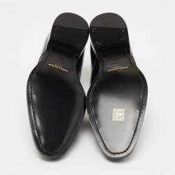 Saint Laurent Black Glossy Leather Montaigne Derby Size 42.5