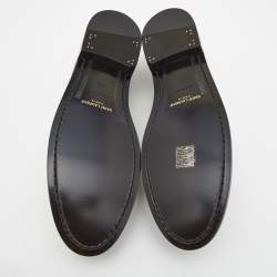 Saint Laurent Black Leather Penny Loafers Size 43.5