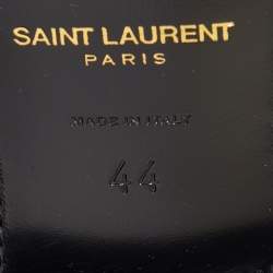 Saint Laurent Black Leather Lace Up Oxfords Size 44