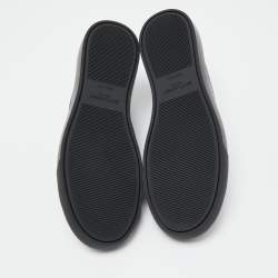 Pre Owned Saint Laurent Paris Black Leather Andy Low Top Sneakers Size 42