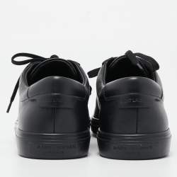 Pre Owned Saint Laurent Paris Black Leather Andy Low Top Sneakers Size 42