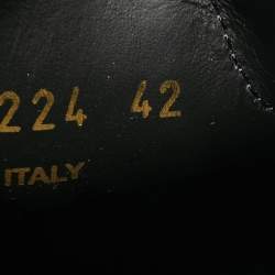 Pre Owned Saint Laurent Paris Black Leather Andy Low Top Sneakers Size 42