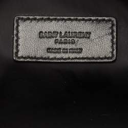 Saint Laurent Black Leather Grooming Case