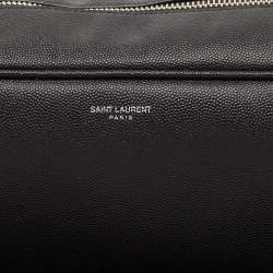 Saint Laurent Black Leather Grooming Case