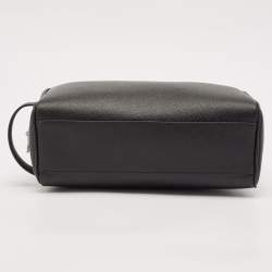 Saint Laurent Black Leather Grooming Case