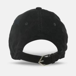 Pre Owned Saint Laurent Paris Black Corduroy Baseball Cap Size 60