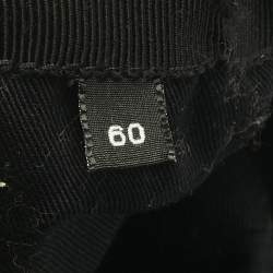 Pre Owned Saint Laurent Paris Black Corduroy Baseball Cap Size 60