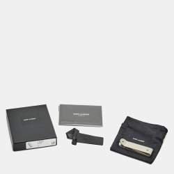 Pre Owned Saint Laurent Silver Tone Money Clip