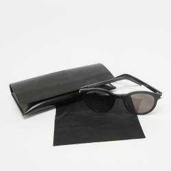 مملوكة مسبقًا Saint Laurent Black SL 342 Frame Round Sunglasses