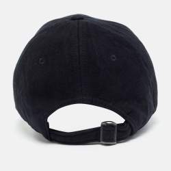 مملوكة مسبقًا Saint Laurent x New Era Black Logo Embroidered Cotton Baseball Cap One Size 