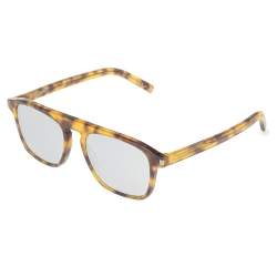 Saint Laurent Brown Tortoise SL 158 Mirror Wayfarer Sunglasses