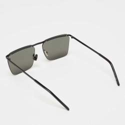 Saint Laurent Black/Grey SL243 New Wave Square Sunglasses