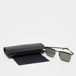 Saint Laurent Black/Grey SL243 New Wave Square Sunglasses