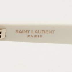 Saint Laurent Black and White Wayfarer Sunglasses