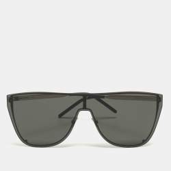 Saint Laurent Black SL-1 B Mask Shield Sunglasses