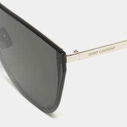 Saint Laurent Black SL-1 B Mask Shield Sunglasses