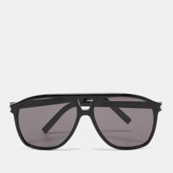 Saint Laurent Black SL596 Dune Aviator Sunglasses