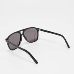 Saint Laurent Black SL596 Dune Aviator Sunglasses