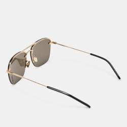 Saint Laurent Paris Gold Tone/Brown SL309 Aviator Sunglasses
