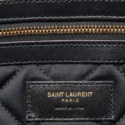 Saint Laurent Black Quilted Leather Giant Travel Bag