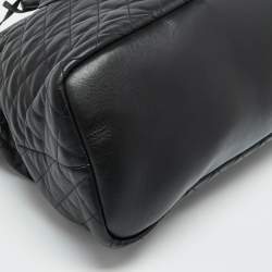 Saint Laurent Black Quilted Leather Giant Travel Bag