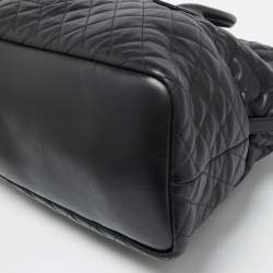 Saint Laurent Black Quilted Leather Giant Travel Bag