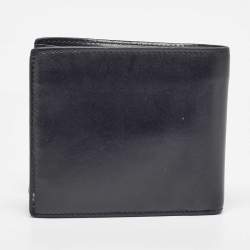 Saint Laurent Black Leather Lightning Bolt Bifold Wallet