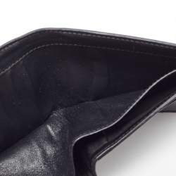 Saint Laurent Black Leather Lightning Bolt Bifold Wallet