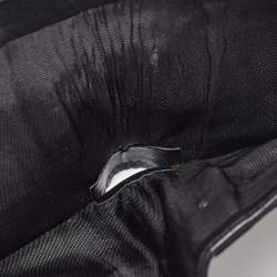 Saint Laurent Black Leather Lightning Bolt Bifold Wallet