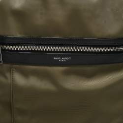 Saint Laurent Army Green/Black Nylon Backpack
