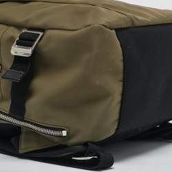 Saint Laurent Army Green/Black Nylon Backpack