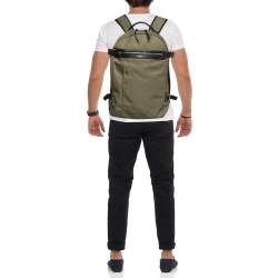 Saint Laurent Army Green/Black Nylon Backpack